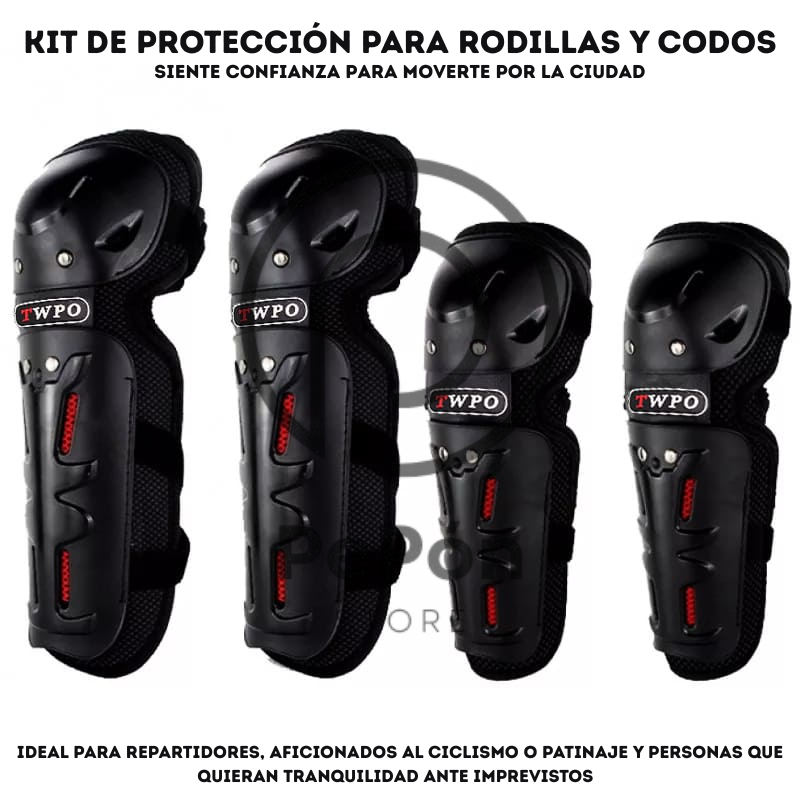 Kit de protección para rodillas y codos