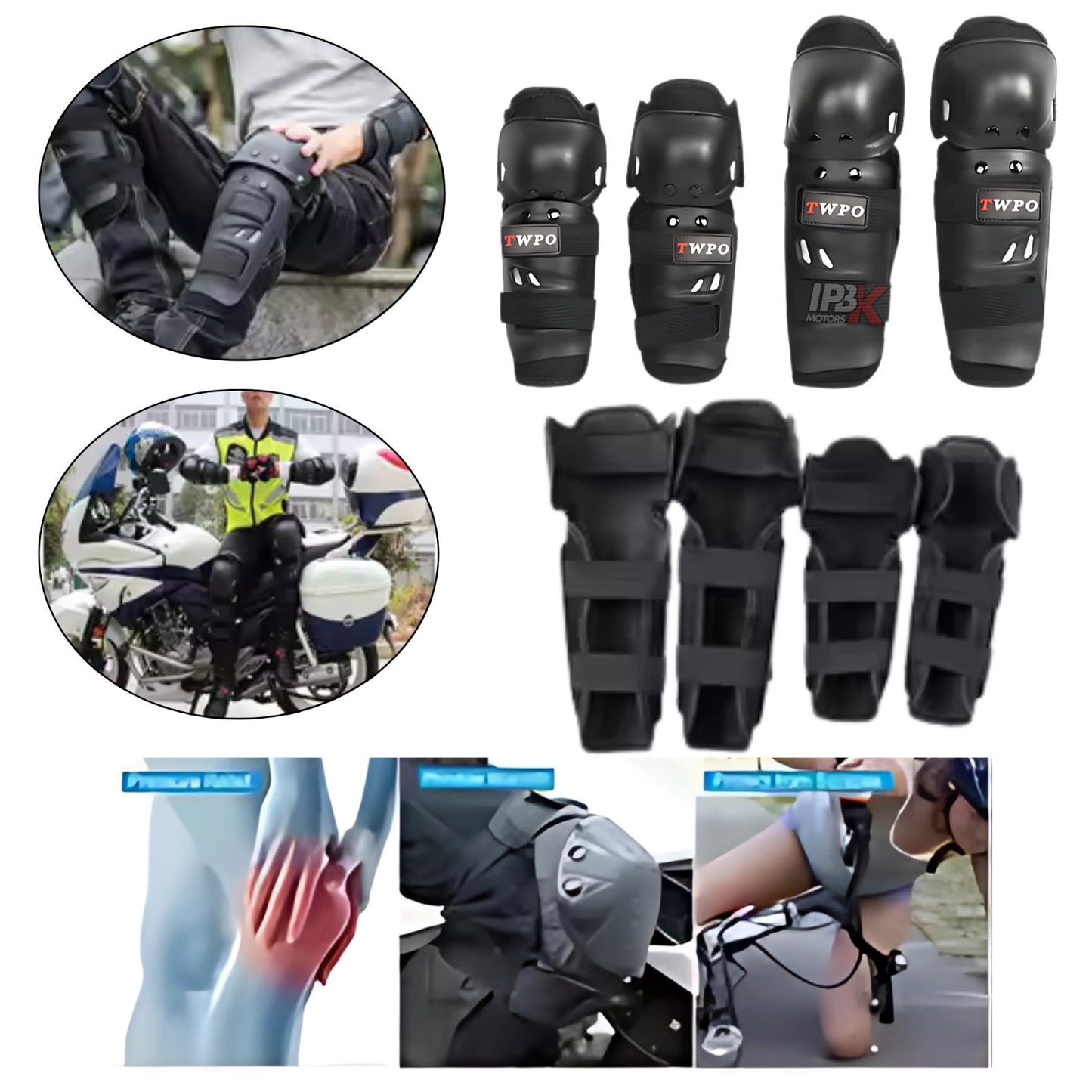 Kit de protección para rodillas y codos