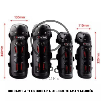 Kit de protección para rodillas y codos