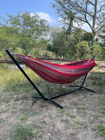 Hamaca portátil con Soporte Metálico